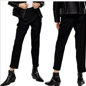 Topshop cigarette trousers (black)